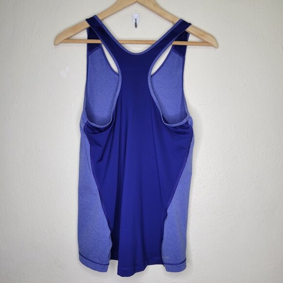 NIKE Pro Blue Racerback Tank Top Size L - Picture 2 of 4